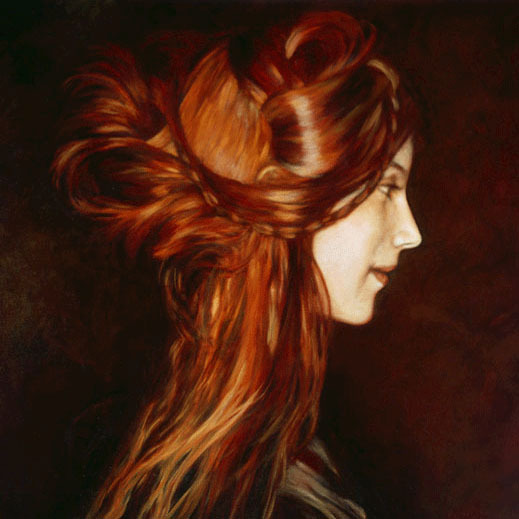 #redhair #illustration #girl #profile
